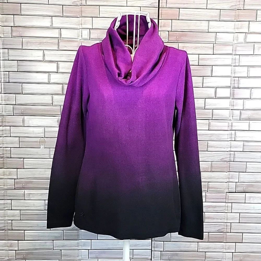 Ideology casual top dark purple ombre Size S